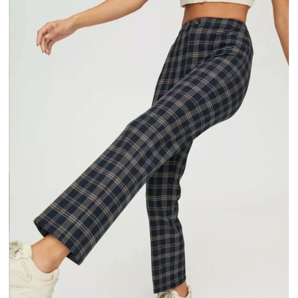 SUNDAY BEST Aritzia Best Freshman Check Pants Sz 4